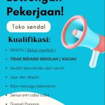 Lowongan Penjaga Toko Sendal