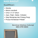 Lowongan Penjaga Outlet Nasi Baigut