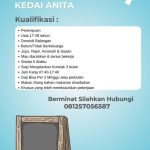 Lowongan Kerja Balangan: Dibutuhkan Segera Penjaga Kedai Anita