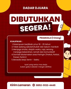 LOWONGAN DADAR DJUARA