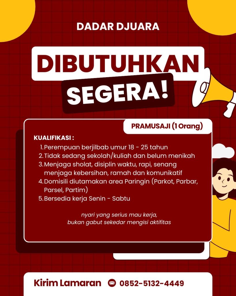 LOWONGAN DADAR DJUARA