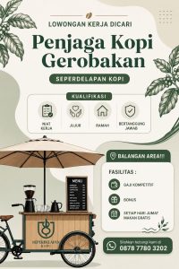 Lowongan Penjaga Kopi Gerobakan