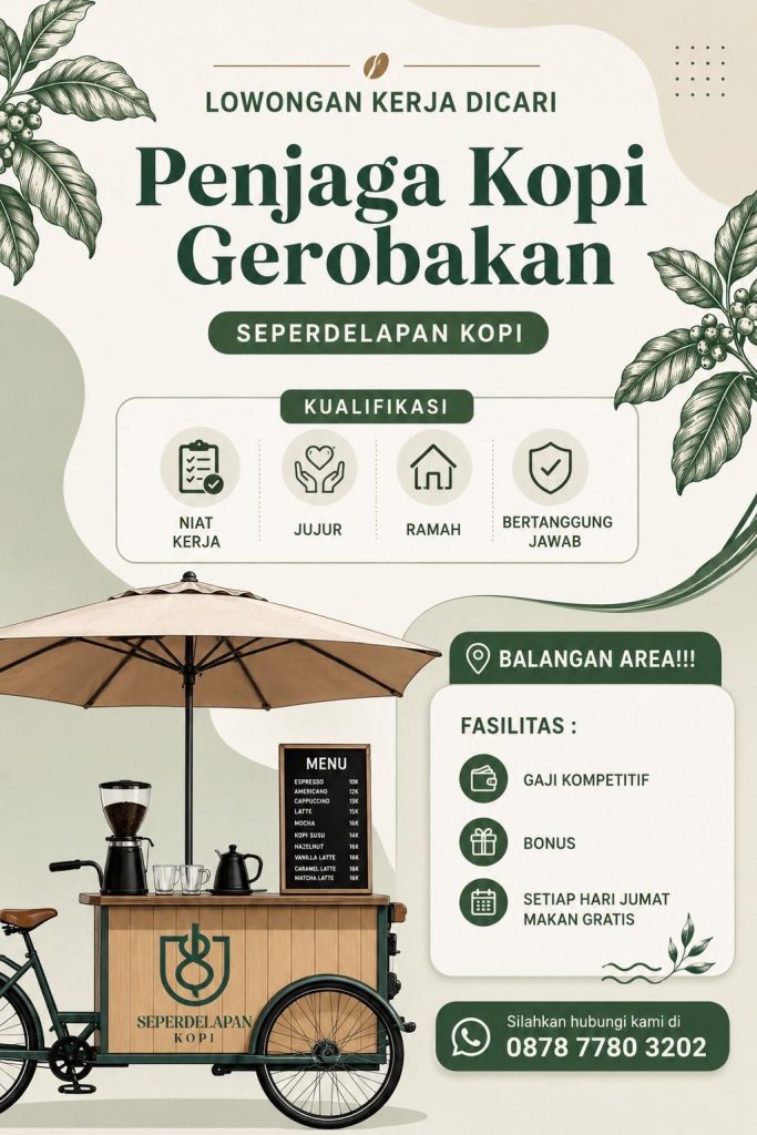 Lowongan Penjaga Kopi Gerobakan