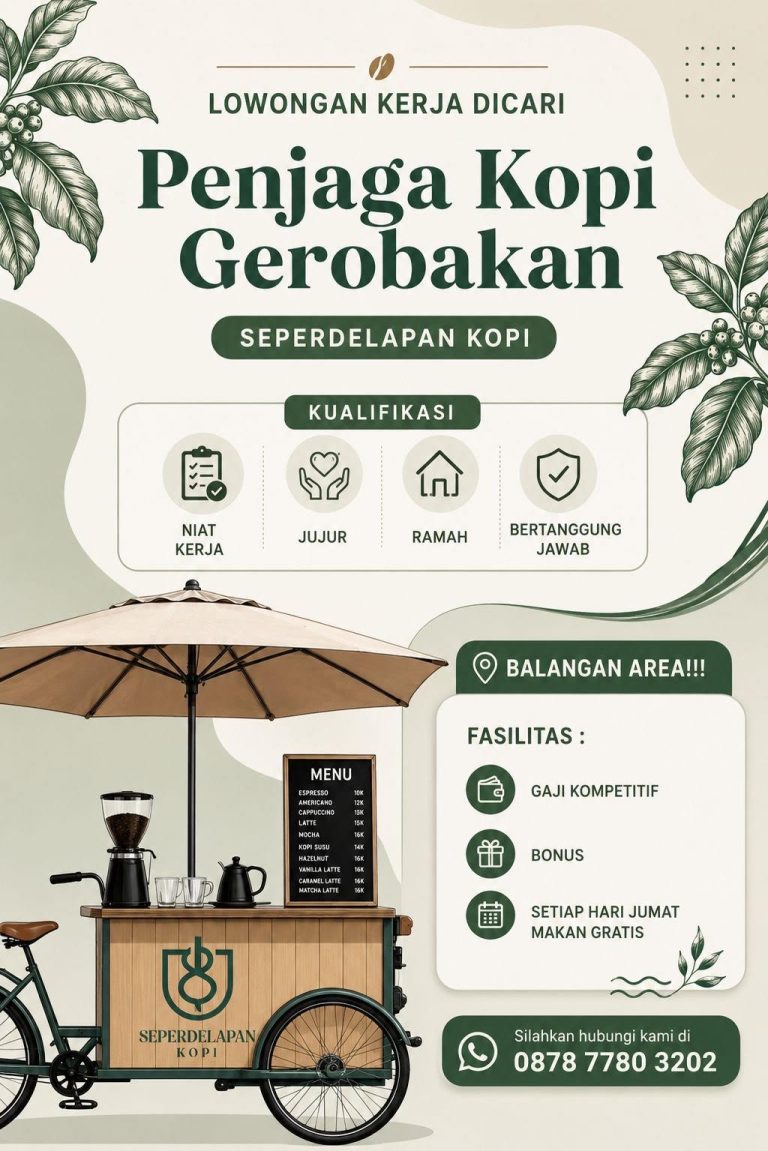Lowongan Penjaga Kopi Gerobakan