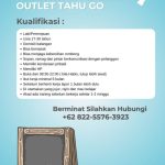 Lowongan Kerja Penjaga Outlet Tahu Go di Balangan