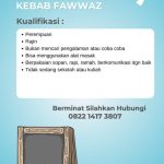 Lowongan Kerja Karyawan Kebab Fawwaz – Dibutuhkan Segera!