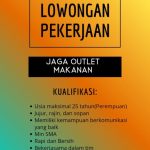 Lowongan Kerja Jaga Outlet Makanan di Paringin