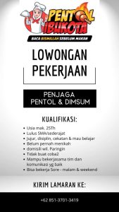 Lowongan Kerja Paringin: Dibutuhkan Penjaga Stand Pentol Ibukota!