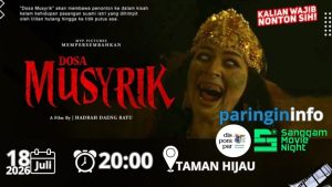 Siap-Siap Uji Nyali! Sanggam Movie Night Gelar Nobar Film Horor “Dosa Musyrik” di Taman Hijau Besok Malam