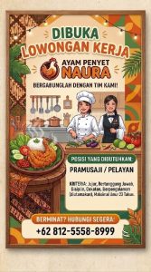 Lowongan 2 Orang Perempuan di Ayam Penyet Naura