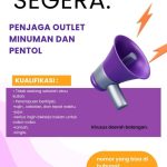 Lowongan Penjaga Outlet minuman dan pentol