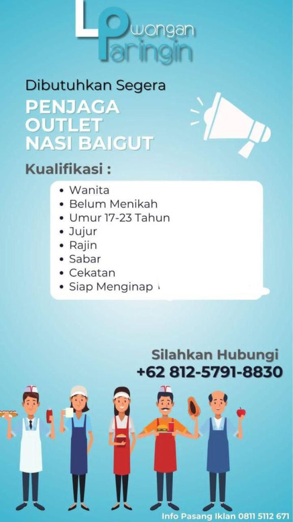 Penjaga outlet nasi baigut